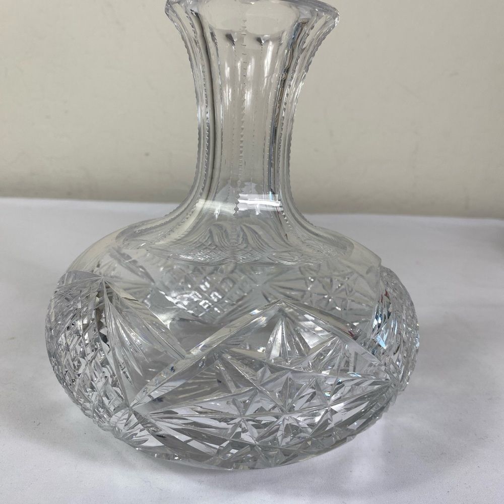 American Cut Glass ABP Edwardian 1901 -1910 antique carafe
